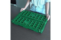China Open Air Grated Walls Plastic Collapsible Crate 32 Liters supplier