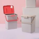 Stylish Garbage Can Portable Deodorizing Trash Bin With Handle for Reducing Odors With Washable Inner Box for sale