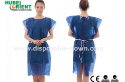 China L XL Polypropylene Disposable Patient Gown 45g/m2 With Waist Ties supplier