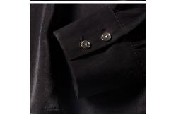 China Round collar and long sleeves chiffon shirt for women clothing supplier