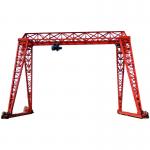 10 Ton Single Beam Truss Type Rail Mounted Electric Semi Gate Gantry Crane With Hoist for sale