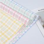 Bicolor Check Flower Wrap Sheets 58cmX58cm Plastic Film Creative for sale