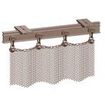 Free Install Decorative Metal 0.2mm Coil Mesh Curtains for sale