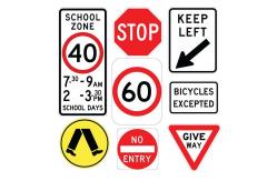 China Customized Roadway Safety Galvanized Steel Road Sign Board with Reflective Material supplier