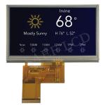 480x272 LCD TFT 4.3 Inch 40 PINS IPS Full Viewing Angle RGB Interface for sale