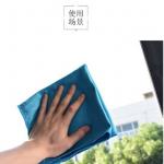 40*40cm Household Microfiber Glass Cleaning Cloth For Kitchen / Table Use