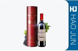 China Biodegradable Cardboard Wine Tubes Package With Glossy Lamination Surface supplier