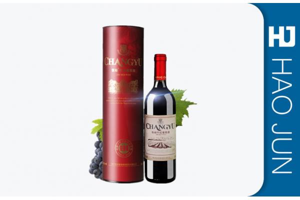 Biodegradable Cardboard Wine Tubes Package With Glossy Lamination Surface