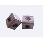 Printed White Square Paper Box With Auto-Lock Bottom Custom Cream Boxes