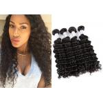 100% Unprocessed Virgin Peruvian Hair Extensions 5A Curly Hair Deep Wave for sale