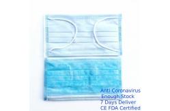 China Earloop Isolation Face Mask , Earloop Procedure Masks Ultra Soft Biodegradable supplier