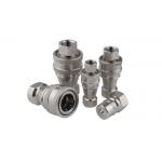 ISO7241B SS Open Close Type Hydraulic Quick Coupler BSP Thread for sale