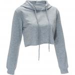 Crop Top Anti Pilling Oversized Off The Shoulder Sweatshirt