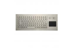 China 85 Keys Washable Ruggedized Keyboard , Stainless Steel Keyboard With Touchpad supplier