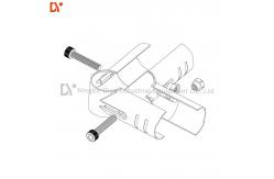 China HJ-2 Iron Metal Lean Pipe Joint For Rack System 28mm supplier