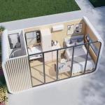 Apple Cabin House Galvanized Steel Frame House with Customizable Design for sale