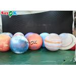 LED Huge Hanging Inflatable Lighting Decoration Eight Planets PVC Material