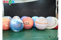 China LED Huge Hanging Inflatable Lighting Decoration Eight Planets PVC Material supplier
