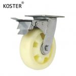 Rotating Wheel Heavy Duty Industry Nylon Swivel and Brake Caster with 50mm Thickness for sale