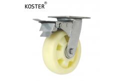 China Rotating Wheel Heavy Duty Industry Nylon Swivel and Brake Caster with 50mm Thickness supplier