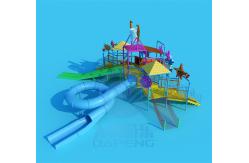 China Medium Commercial Water Park Slides Fiberglass Water Playground Slides supplier