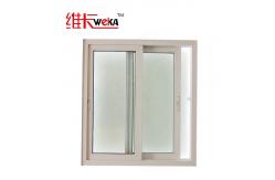 China Frame White PVC  Windows Two Panels Sliding Window Product supplier