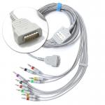 3/5 Lead EKG / ECG Cable ECG Accessories For Precise Measurement for sale