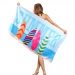 Rectangular Unique Printed Beach Towel For Personalized Beach Experience for sale