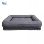 Memory Foam Dog Bolster Bed Base Orthopedic Machine Removable Cover for sale