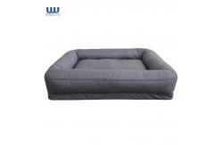 China Memory Foam Dog Bolster Bed Base Orthopedic Machine Removable Cover supplier