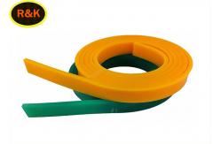China Green Transparent Screen Printing Squeegee 40mm*9mm*4m Length Customized Size supplier
