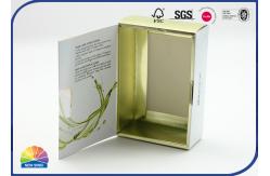 China UV Print Gold Paper Box Book Shaped Folding Packaging Box For Soap supplier