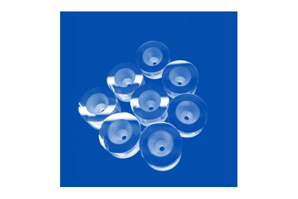 Machining Quartz Glass Fused Quartz Customized Tapered Hole Glass Tube