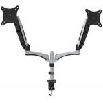 Table Clip Type Double Screen Bracket LCD Display Up And Down And Multi - Angle Adjustment for sale