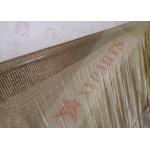 0.53x3.81mm Stainless Steel Metal Ring Mesh Brass Color For String Curtains for sale