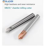 High Speed Chamfer End Mill - 3 Flute 45° Helix Angle 3/8'' Shank for sale