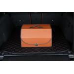 PU Leather Folding Car Organizer , Car Trunk Cargo Organizer 50 * 32 * 30cm for sale