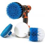 4 Piece Scrub Brush Power Drill Attachments-All Purpose Time Saving Kit for sale
