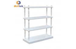 China 4 Layers Customized Wood / Metal Garment Hanger Rack For Cloth Display supplier