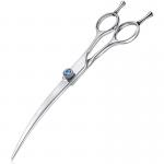 Elegant SUS440C Curved Thinning  Dog Fur Scissors for Chunker trimming