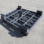 Reinforced Transport Steel Pallet Double Faced Four Way Entry Stackable