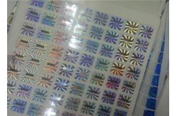 China PET Security Hologram Sticker / Anti Counterfeit Label With Serial Number Codes supplier