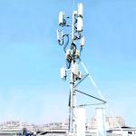 Hot Dip Galvanized Rooftop Antenna Tower Q235 Microcell Towers for sale