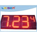 Personalized Gas Station Led Price Signs , Digital Number Display 110V ~ 240V for sale