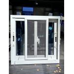 Aluminum Alloy Double Aluminium Glass Sliding Window Powder Coated With Touch Lock