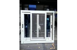 China Aluminum Alloy Double Aluminium Glass Sliding Window Powder Coated With Touch Lock supplier