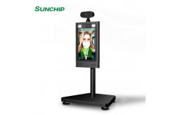 China Android8.1 8 350cd/㎡ Face Recognition Infrared Thermometer 800*1280 supplier