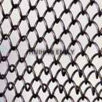 0.8mm Wire diameter Brass Coil Mesh , 8MM Aluminum Alloy Flexible Mesh Curtain