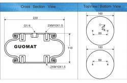 China W01M586375 FIRESTONE Air Springs Silk Screen Equipment Mechanical Industria Air Spring FS200-10 supplier