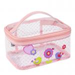 Waterproof Clear Zipper Makeup PVC Cosmetic Bag for sale